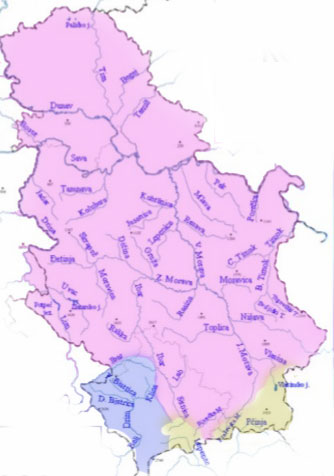 karta vojvodine reke Hidrografija Srbije Shtreber karta vojvodine reke